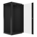 RACK CABINET 19" WALL-MOUNT 27U/600X600 (FLAT PACK) BLACK LANBERG V2