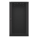 RACK CABINET 19" WALL-MOUNT 22U/600X600 (FLAT PACK) BLACK LANBERG V2
