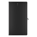 RACK CABINET 19" WALL-MOUNT 22U/600X600 (FLAT PACK) BLACK LANBERG V2