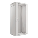 RACK CABINET 19" WALL-MOUNT 27U/600X450 (FLAT PACK) GREY LANBERG V2