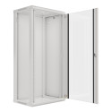 RACK CABINET 19" WALL-MOUNT 27U/600X450 (FLAT PACK) GREY LANBERG V2