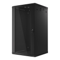 RACK CABINET 19" WALL-MOUNT 22U/600X600 (FLAT PACK) BLACK LANBERG V2
