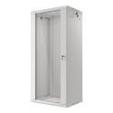 RACK CABINET 19" WALL-MOUNT 27U/600X450 (FLAT PACK) GREY LANBERG V2