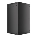 RACK CABINET 19" WALL-MOUNT 22U/600X600 (FLAT PACK) BLACK LANBERG V2
