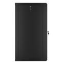 RACK CABINET 19" WALL-MOUNT 22U/600X600 (FLAT PACK) BLACK LANBERG V2