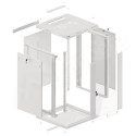RACK CABINET 19" WALL-MOUNT 18U/600X600 (FLAT PACK) GREY LANBERG V2