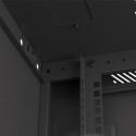 RACK CABINET 19" WALL-MOUNT 12U/600X450 FOR SELF-ASSEMBLY WITH METAL DOOR BLACK LANBERG (FLAT PACK)