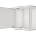 RACK CABINET 19" WALL-MOUNT 12U/600X450 FOR SELF-ASSEMBLY WITH METAL DOOR GREY LANBERG (FLAT PACK)