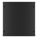 RACK CABINET 19" WALL-MOUNT 12U/600X600 (FLAT PACK) WITH GLASS DOOR BLACK LANBERG V2