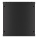 RACK CABINET 19" WALL-MOUNT 12U/600X450 FOR SELF-ASSEMBLY WITH METAL DOOR BLACK LANBERG (FLAT PACK)