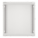 RACK CABINET 19" WALL-MOUNT 12U/600X450 FOR SELF-ASSEMBLY WITH METAL DOOR GREY LANBERG (FLAT PACK)