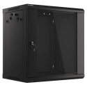 RACK CABINET 19" WALL-MOUNT 12U/600X450 (FLAT PACK) BLACK LANBERG V2