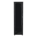 RACK CABINET 19" FREE-STANDING 47U/800X800 (FLAT PACK) BLACK LANBERG