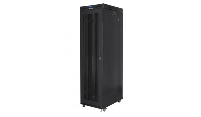 RACK CABINET 19" FREE-STANDING 47U/800X1000 (FLAT PACK) WITH MESH DOOR LCD BLACK LANBERG V2