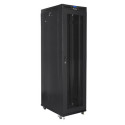 RACK CABINET 19" FREE-STANDING 47U/800X1000 (FLAT PACK) WITH MESH DOOR LCD BLACK LANBERG V2