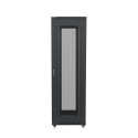 RACK CABINET 19" FREE-STANDING 42U/800X800 (FLAT PACK) WITH MESH DOOR BLACK LANBERG