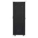 RACK CABINET 19" FREE-STANDING 42U/800X800 (FLAT PACK) WITH GLASS DOOR LCD BLACK LANBERG V2