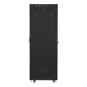 RACK CABINET 19" FREE-STANDING 42U/800X800 (FLAT PACK) WITH GLASS DOOR LCD BLACK LANBERG V2