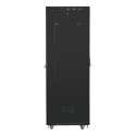 RACK CABINET 19" FREE-STANDING 42U/800X800 (FLAT PACK) WITH GLASS DOOR LCD BLACK LANBERG V2