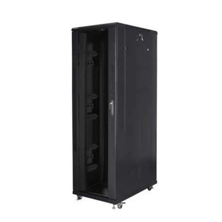RACK CABINET 19" FREE-STANDING 42U/800X1200 (FLAT PACK) BLACK LANBERG