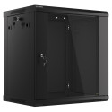 RACK CABINET 19" WALL-MOUNT 12U/600X450 (FLAT PACK) BLACK LANBERG V2