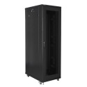 RACK CABINET 19" FREE-STANDING 42U/800X1000 (FLAT PACK) WITH MESH DOOR BLACK LANBERG