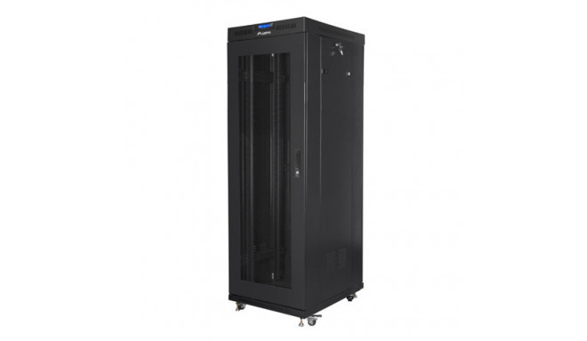 RACK CABINET 19" FREE-STANDING 37U/600X800 (FLAT PACK) WITH MESH DOOR LCD BLACK LANBERG V2