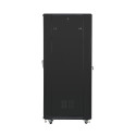 RACK CABINET 19" FREE-STANDING 37U/800X800 (FLAT PACK) BLACK LANBERG