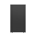 RACK CABINET 19" FREE-STANDING 37U/800X1000 (FLAT PACK) WITH GLASS DOOR LCD BLACK LANBER