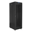 RACK CABINET 19" FREE-STANDING 37U/600X800 (FLAT PACK) WITH MESH DOOR LCD BLACK LANBERG V2