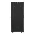 RACK CABINET 19" FREE-STANDING 37U/600X800 (FLAT PACK) WITH GLASS DOOR LCD BLACK LANBERG V2