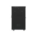 RACK CABINET 19" FREE-STANDING 22U/800X1000 (FLAT PACK) WITH MESH DOOR LCD BLACK LANBERG V2