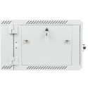 RACK CABINET 19" DOUBLE-SECTION WALL-MOUNT 6U/600X600 (FLAT PACK) GREY LANBERG