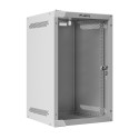 RACK CABINET 10" WALL-MOUNT 9U/280X310 (FLAT PACK) WITH GLASS DOOR GREY LANBERG