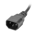 POWER DISTRIBUTION UNIT (PDU) 19" LANBERG 1U 10A 2M 4X FRENCH OUTLETS 4X IEC C13 OUTLETS BLACK C14