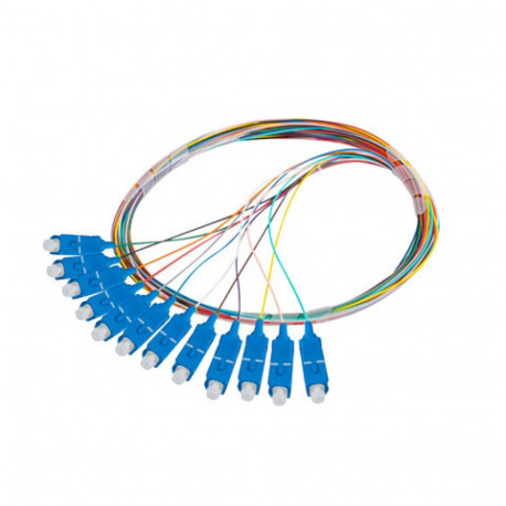 PIGTAIL FIBER OPTIC SM SC/UPC SEMI TIGHT 9/125 G657A1 12X2M MULTICOLOUR LANBERG