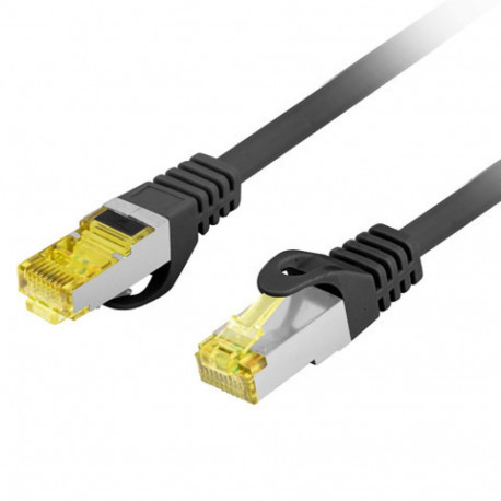 PATCHCORD CAT.6A S/FTP LSZH CU 1M BLACK FLUKE PASSED LANBERG