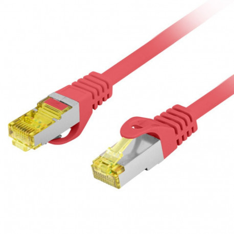 PATCHCORD CAT.6A S/FTP LSZH CU 1.5M RED FLUKE PASSED LANBERG