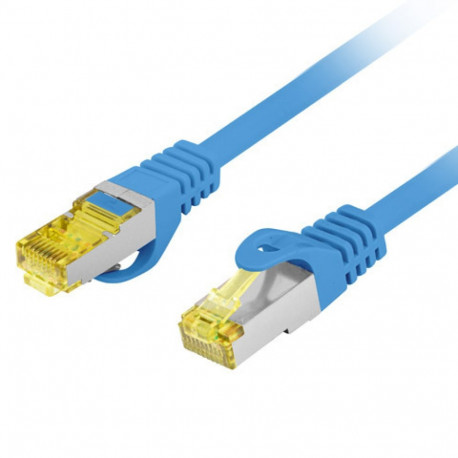 PATCHCORD CAT.6A S/FTP LSZH CU 1.5M BLUE FLUKE PASSED LANBERG