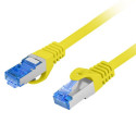 PATCHCORD CAT.6A S/FTP LSZH CCA 1.5M YELLOW FLUKE PASSED LANBERG