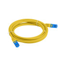 PATCHCORD CAT.6A S/FTP LSZH CCA 1.5M YELLOW FLUKE PASSED LANBERG