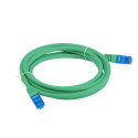 PATCHCORD CAT.6A S/FTP LSZH CCA 1.5M GREEN FLUKE PASSED LANBERG