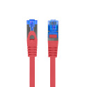 PATCHCORD CAT.6A S/FTP LSZH CCA 0.5M RED FLUKE PASSED LANBERG