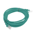 PATCHCORD CAT.6 UTP 3M GREEN FLUKE PASSED LANBERG