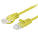 PATCHCORD CAT.6 UTP 1M YELLOW FLUKE PASSED LANBERG 10-PACK
