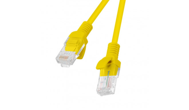 PATCHCORD CAT.6 UTP 1.5M YELLOW FLUKE PASSED LANBERG