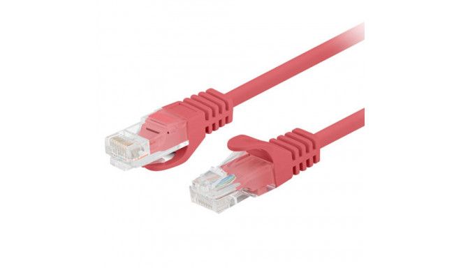 PATCHCORD CAT.6 UTP 1.5M RED FLUKE PASSED LANBERG 10-PACK