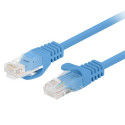 PATCHCORD CAT.6 UTP 0.25M BLUE FLUKE PASSED LANBERG 10-PACK