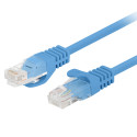 PATCHCORD CAT.6 UTP 0.25M BLUE FLUKE PASSED LANBERG 10-PACK