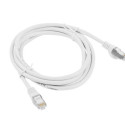PATCHCORD CAT.6 FTP 1M WHITE FLUKE PASSED LANBERG
